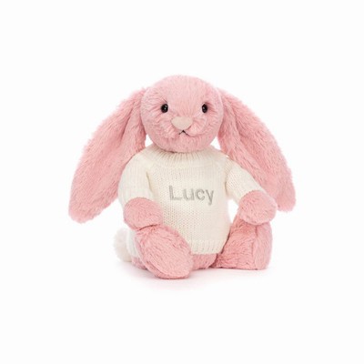 Jellycat Bashful Petal Bunny with Cream Jumper UK | 74658SWXF